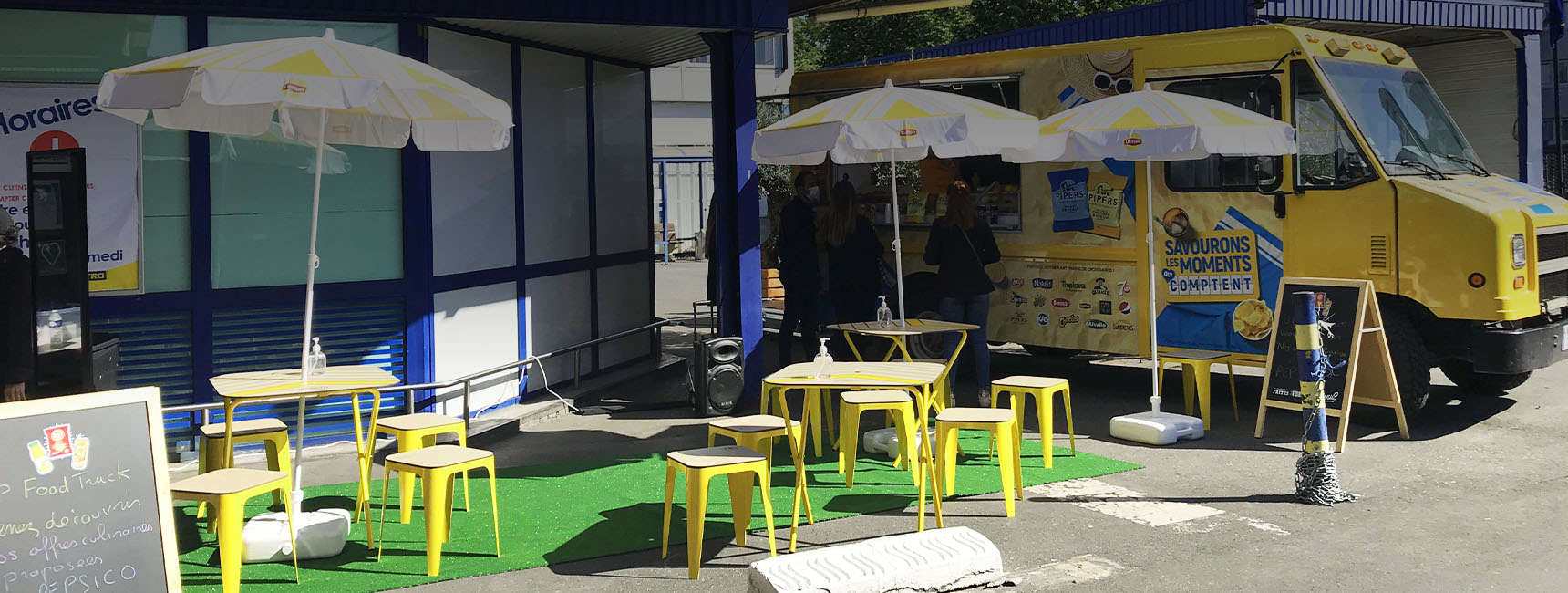 Animation Food Truck Pepsico avec Keemia Shopper agence de marketing d'activation shopper phygitale