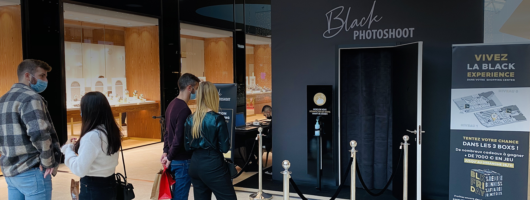 Black box pour le centre commercial la cloche d'or - Keemia Shopper agence d'activation augmentée