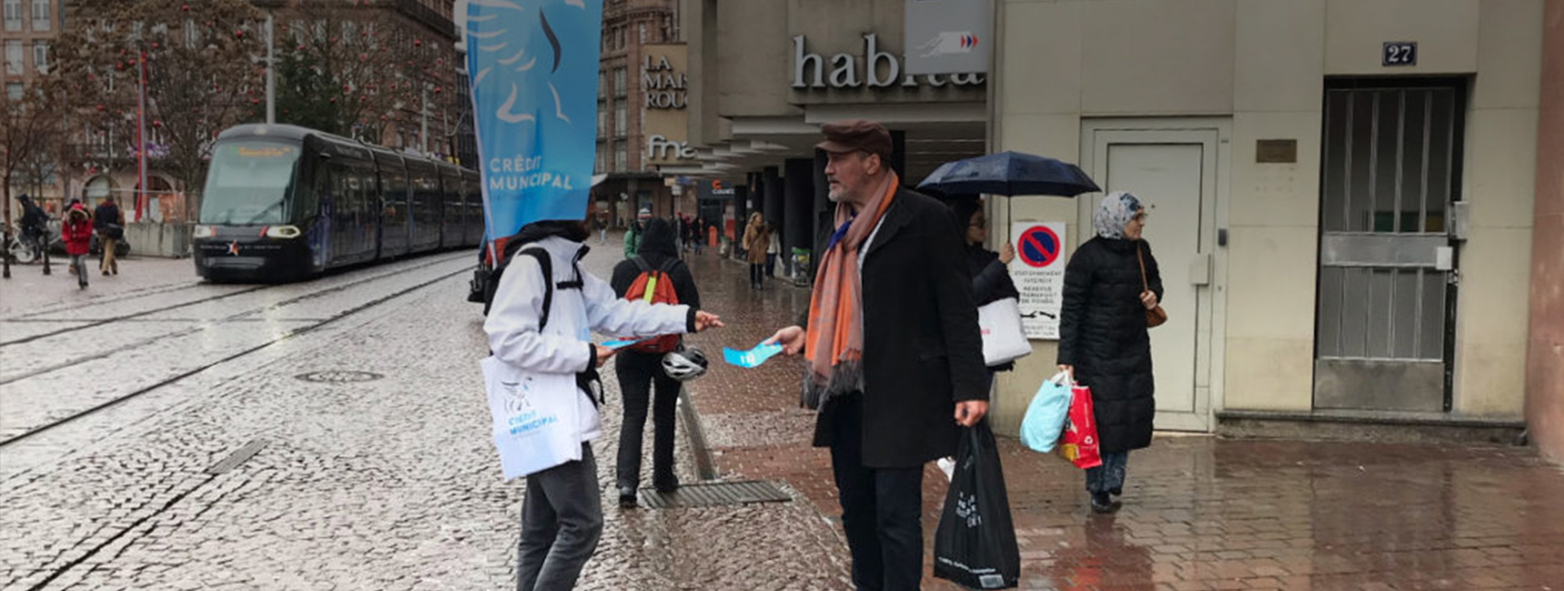 Crédit municipal street marketing Keemia Strasbourg Agence marketing local en région Grand-Est