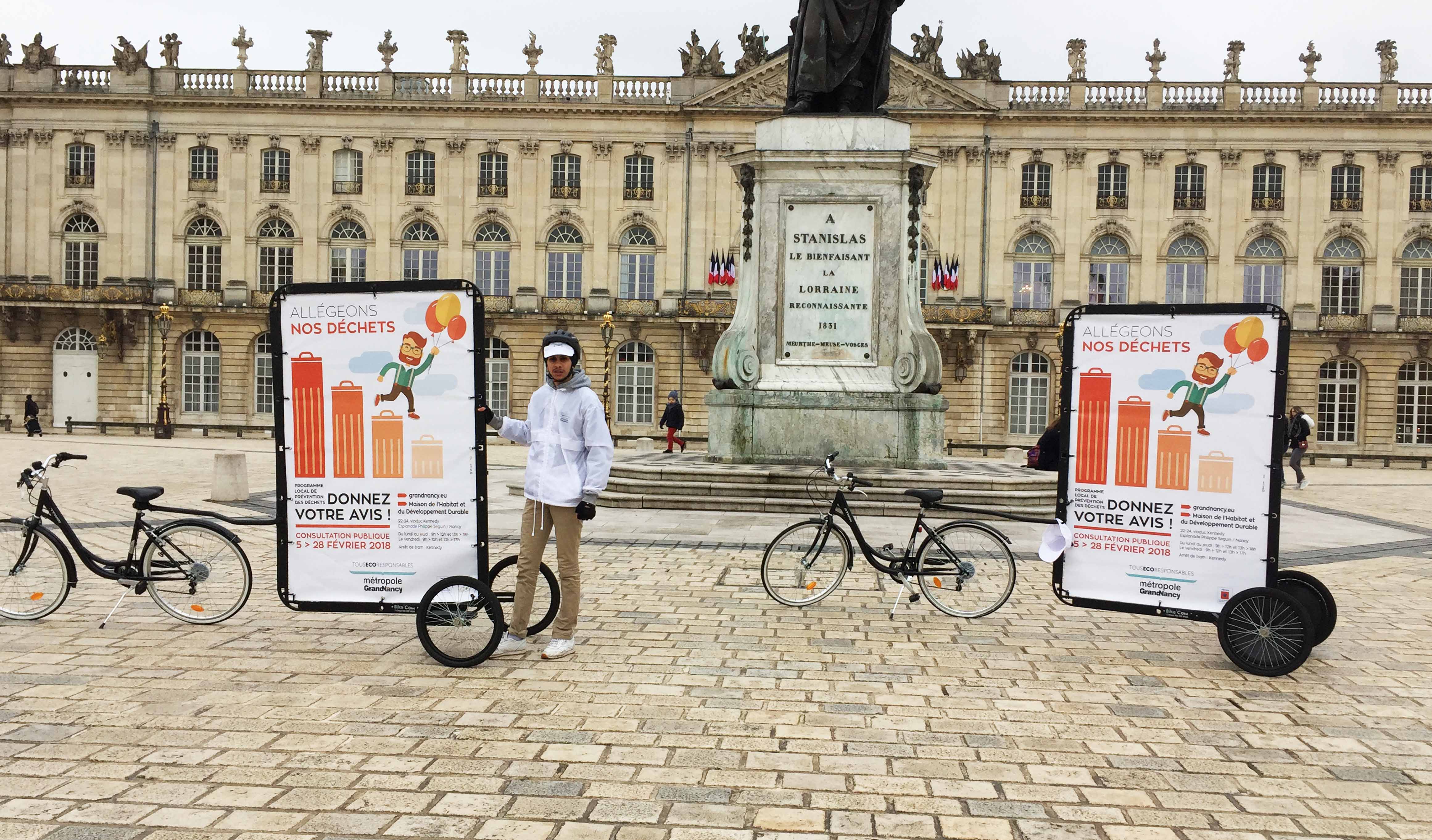 Bike'Com® Affichage mobile opération visibilité -Keemia Strasbourg agence marketing local en région Grand Est