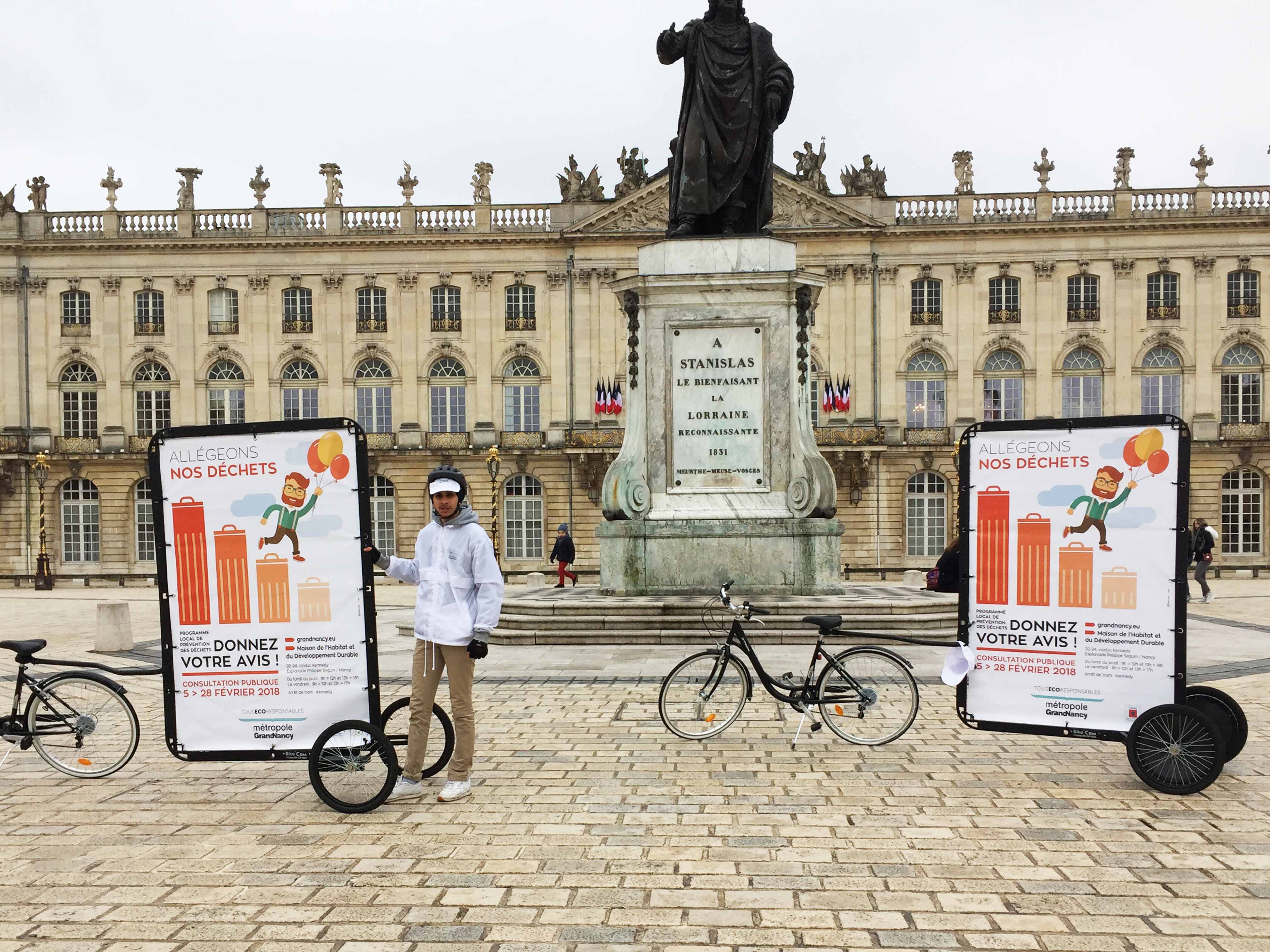 Bike'Com® Affichage mobile opération visibilité -Keemia Strasbourg agence marketing local en région Grand Est