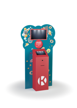 Borne PLV duo 22 - Borne interactive Keemia Digital - Keemia Strasbourg agence de marketing locale en région Grand Est