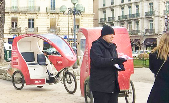 SFR Affichage mobile street marketing Keemia Toulouse Agence marketing local en région Occitanie