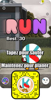 Mini jeux 3D Experience immersive en réalité augmentée Snapchat - keemia Toulouse agence marketing locale en région Occitanie