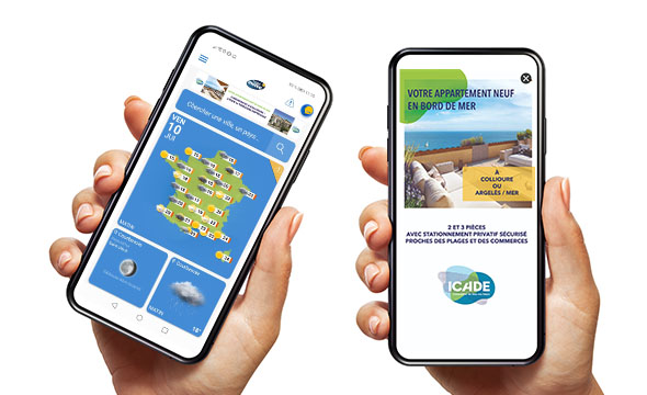Display mobile Icade sac à pain publicitaire - Keemia Toulouse agence de Marketing locale en région Occitanie