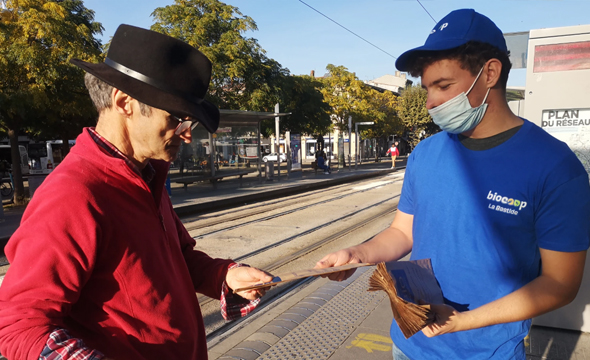 Street marketing pour Biocoop - Keemia Toulouse agence marketing locale en région Occitanie