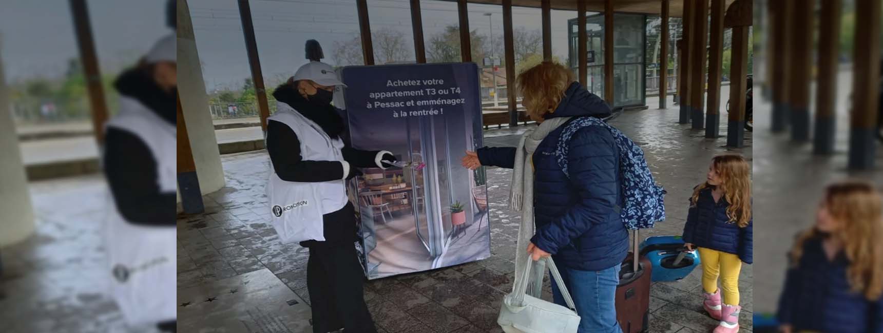 LP Promotion présente la résidence Léona - Street Marketing avec Affi'Cube - Keemia Toulouse