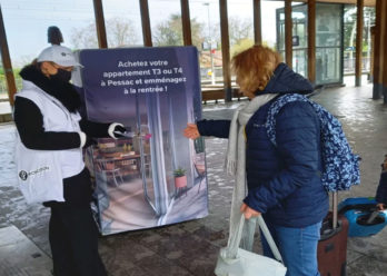 LP Promotion présente la résidence Léona - Street Marketing avec Affi'Cube - Keemia Toulouse