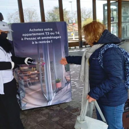 LP Promotion présente la résidence Léona - Street Marketing avec Affi'Cube - Keemia Toulouse