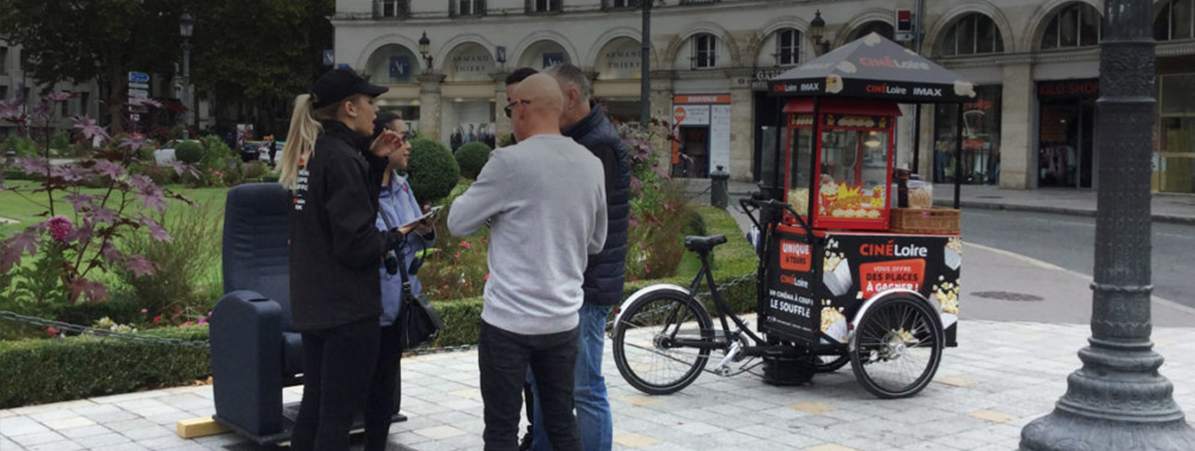 Cinéloire animation street marketing Keemia Tours Agence marketing local en région Centre Normandie