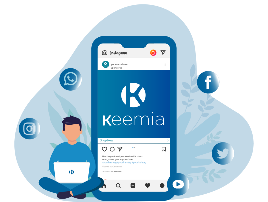 Social Media - Keemia Tours - Agence de Marketing Locale en région Centre Normandie