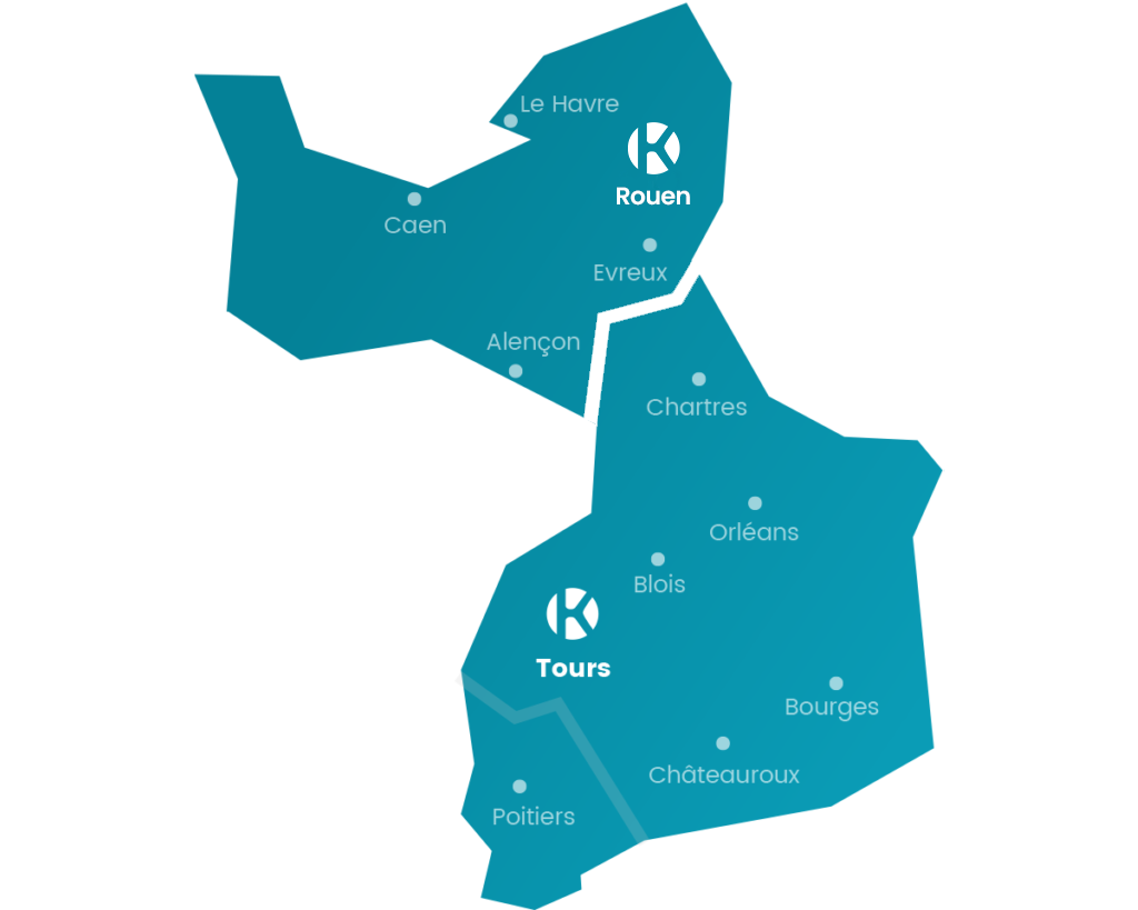 Carte du réseau Keemia Centre Normandie - Keemia Centre Normandie, agence de marketing local