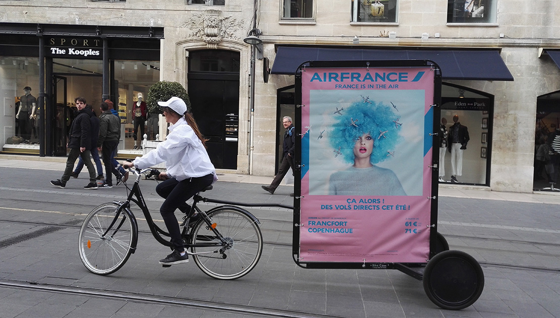 Air France en Bike'Com Vignette - Keemia Agence Hors média, Shopper Marketing, Evénementiel
