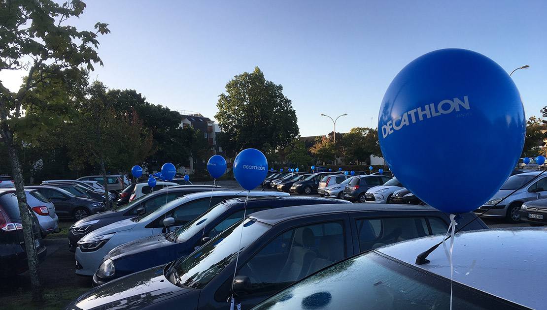 Decathlon en guérilla ballons Vignette - Keemia Agence Hors média, Shopper Marketing, Evénementiel