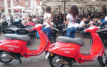 A la découverte de Martini Tonic avec les Vespas Girls ! - Keemia Agence Hors média, Shopper Marketing, Evénementiel