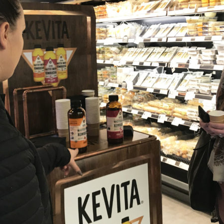 Kevita vous invite à déguster ses produits en magasin - Keemia Agence Hors média, Shopper Marketing, Evénementiel