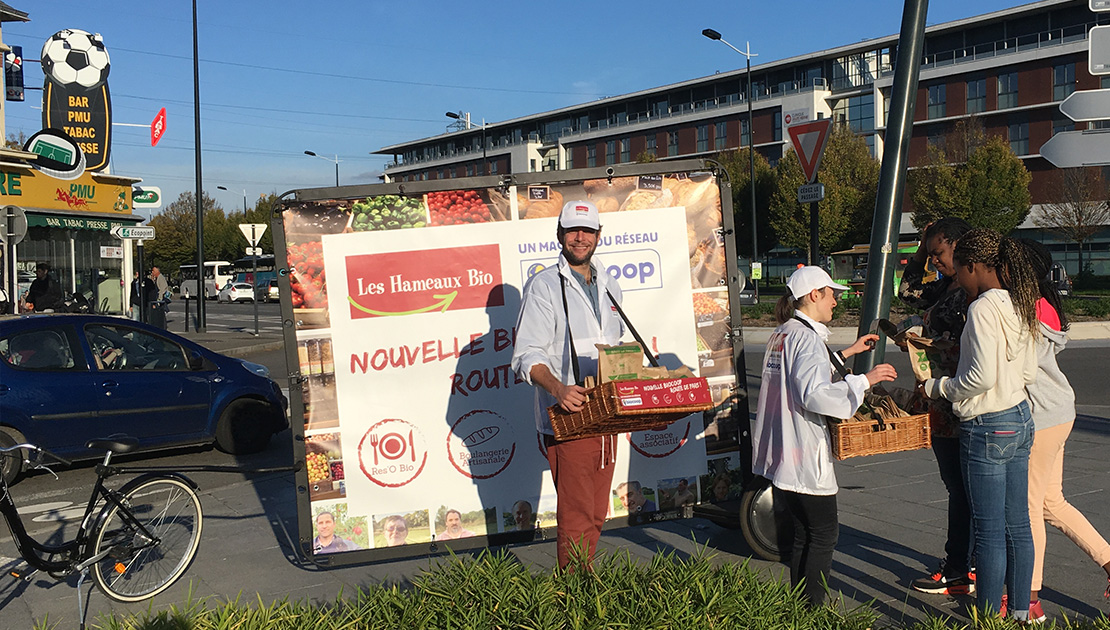 Les Hameaux Bio en Bike XXL Vignette - Keemia Agence Hors média, Shopper Marketing, Evénementiel